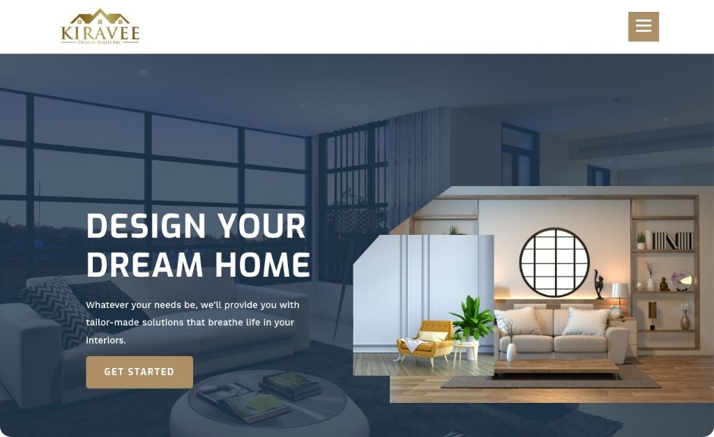 Kiraveedesignbuild.com Hero Image