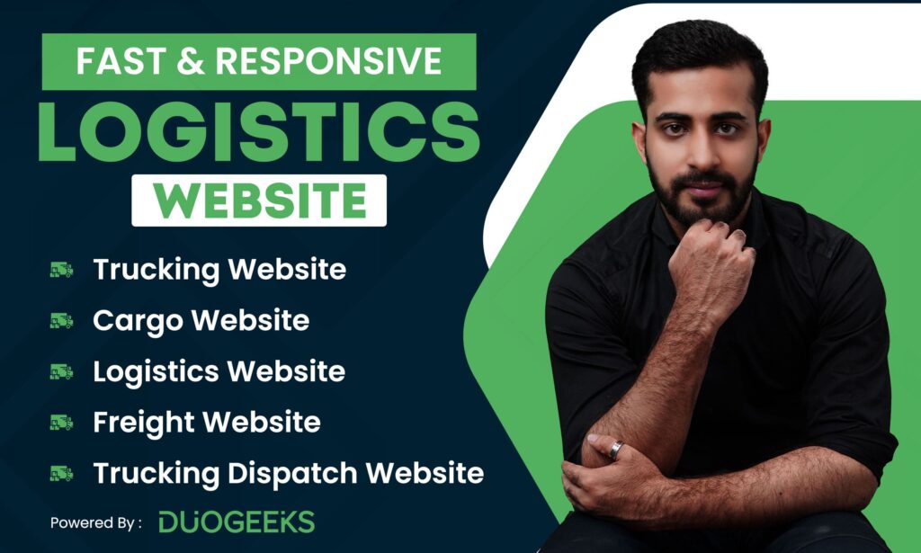 Fast & responsive logistics website.